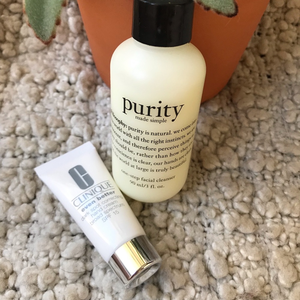 Bundle of Clinique & purity lotion and cleanser